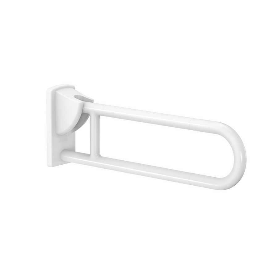 Closetbeugel opklapbaar Ø32 650mm staal nylon wit