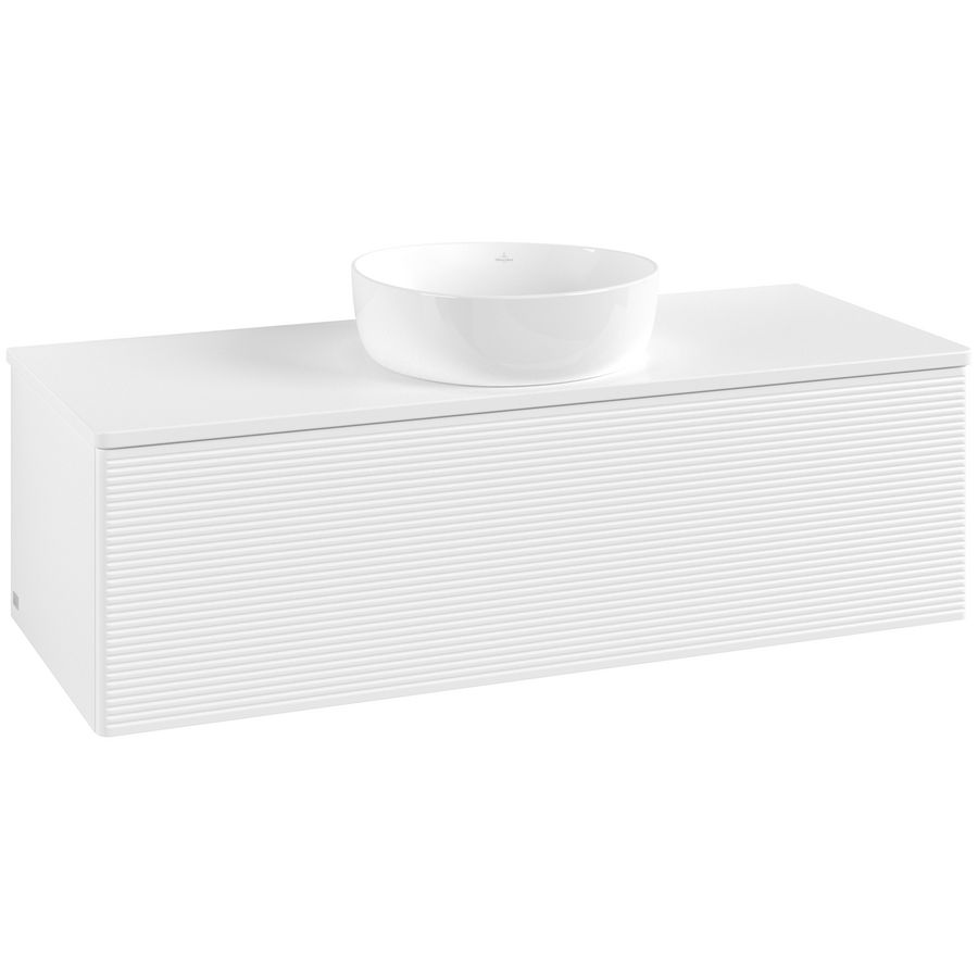 Wastafelonderkast Antao 1200x360x500mm White Matt Lacquer K32110MT