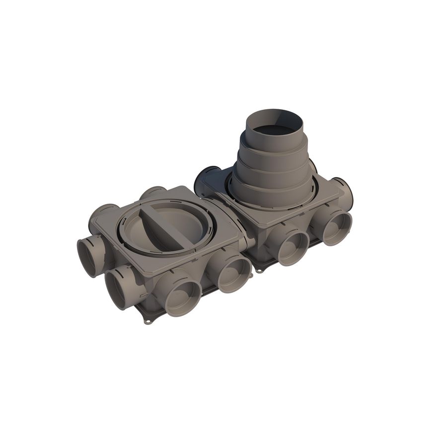 Lvd-kast flat 12x dn75 hrdb