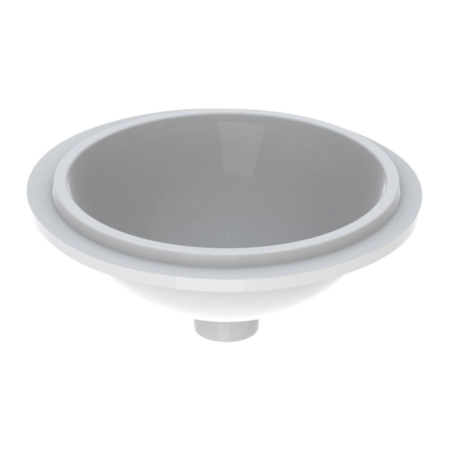 VariForm onderbouwwastafel rond 39cm zonder overloop wit Keratect