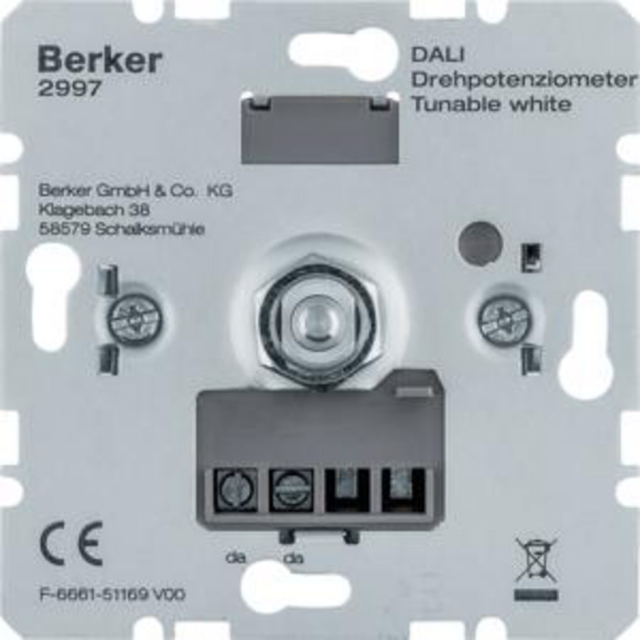 Draai-potentiometer DALI Tunable White met soft-klik