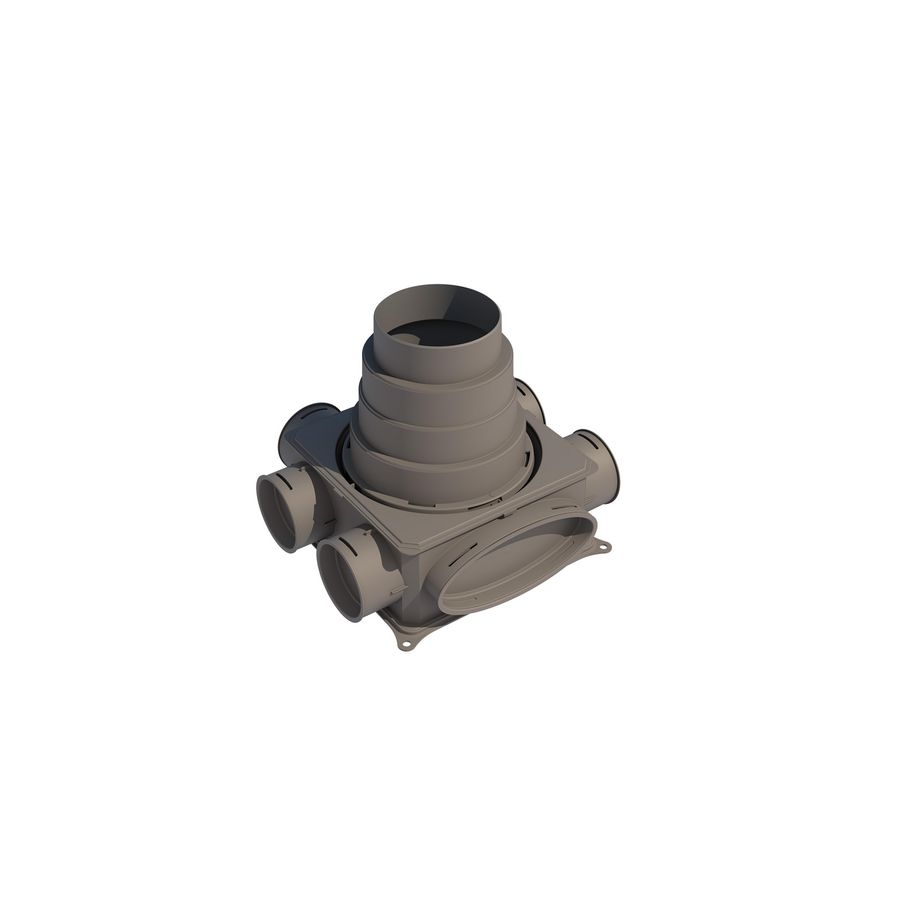 Lvd-kast flat 6x dn75 oval