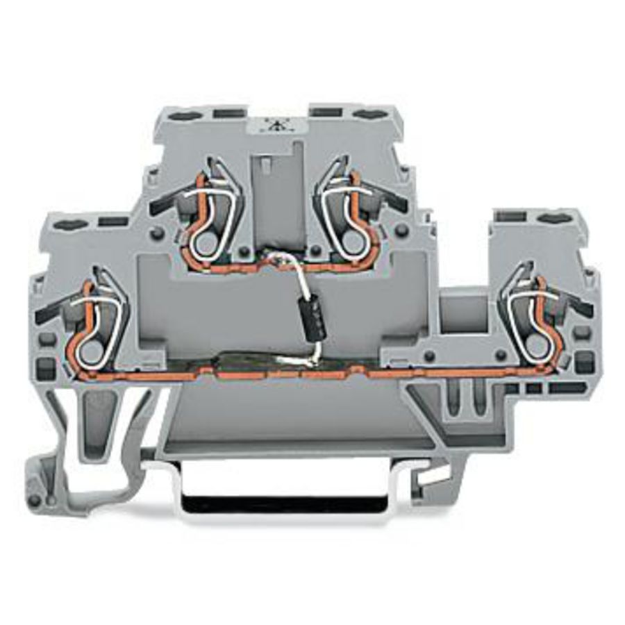 Moduleklem 2-etage diode 1N4007 grijs VVE=50