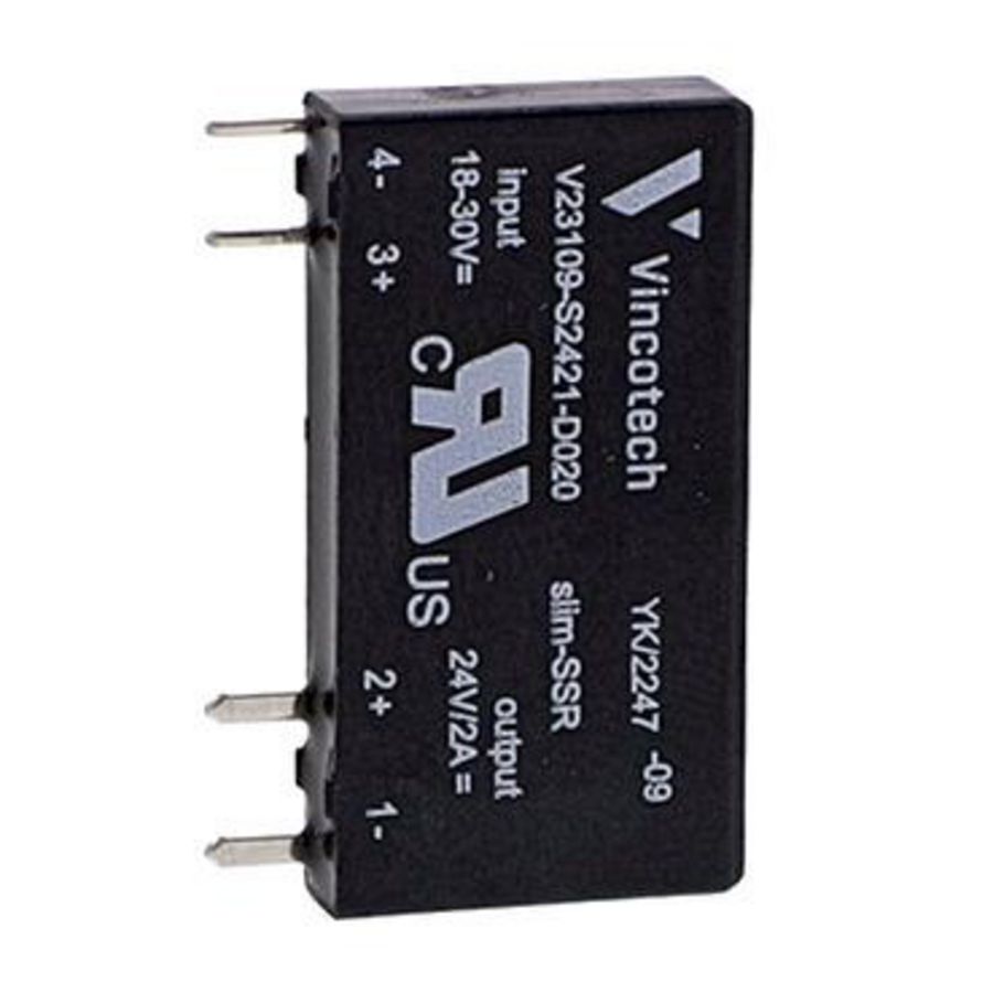 Solid state insteekrelais 5mm Uitgang 2 Advantys VVE=4
