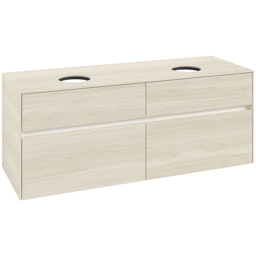 Wastafelonderkast Collaro 1400x548x500mm White Oak C048B0AA