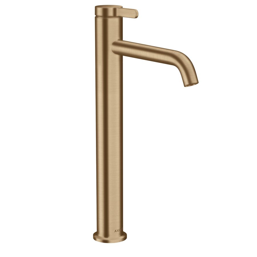 1-hendel wastafelmengkraan 260 met afvoerplug Brushed Bronze AX One