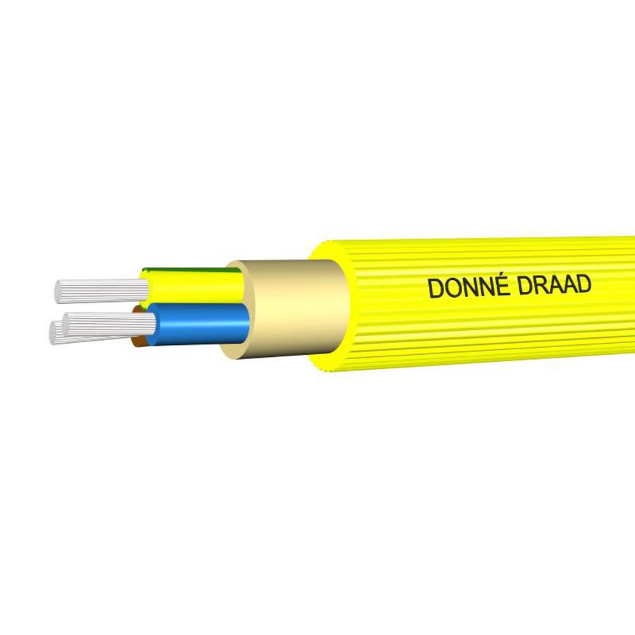 Ring a 100m. Purkabel BMQL-D-rib geel 5G2,5mm2