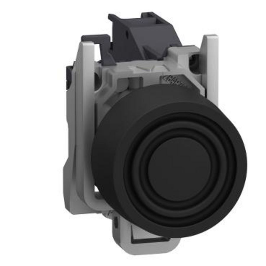 Pushbutton black with integrated boot Explosive atmosphere