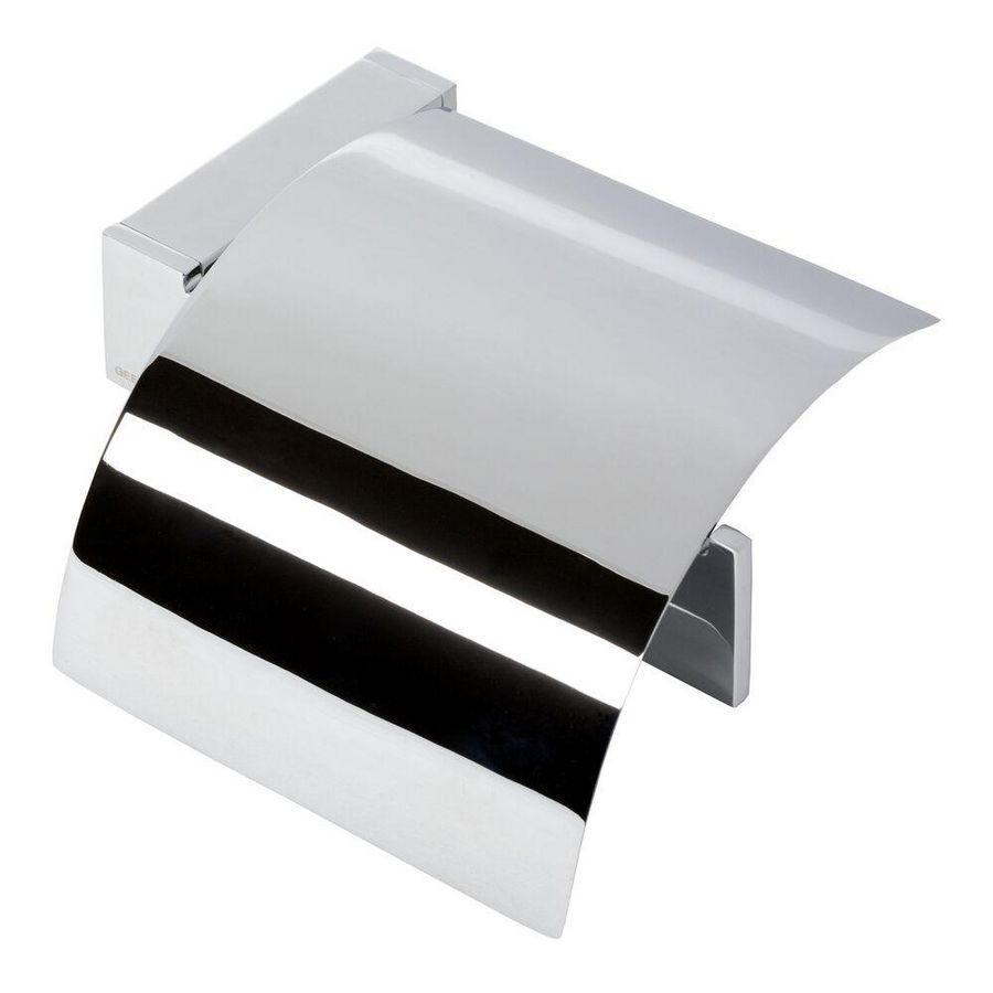 Closetrolhouder chroom met klep MODERN ART