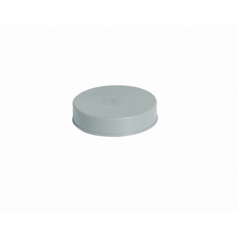 PVC kap voor spie-eind 70mm HWA grijs