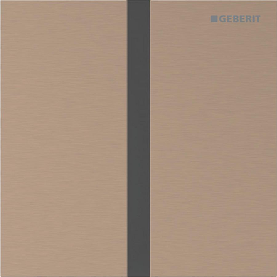 Urinoirsturing elektronisch netvoeding type 40 SQUARE: roodgoud/geb easy to-clean