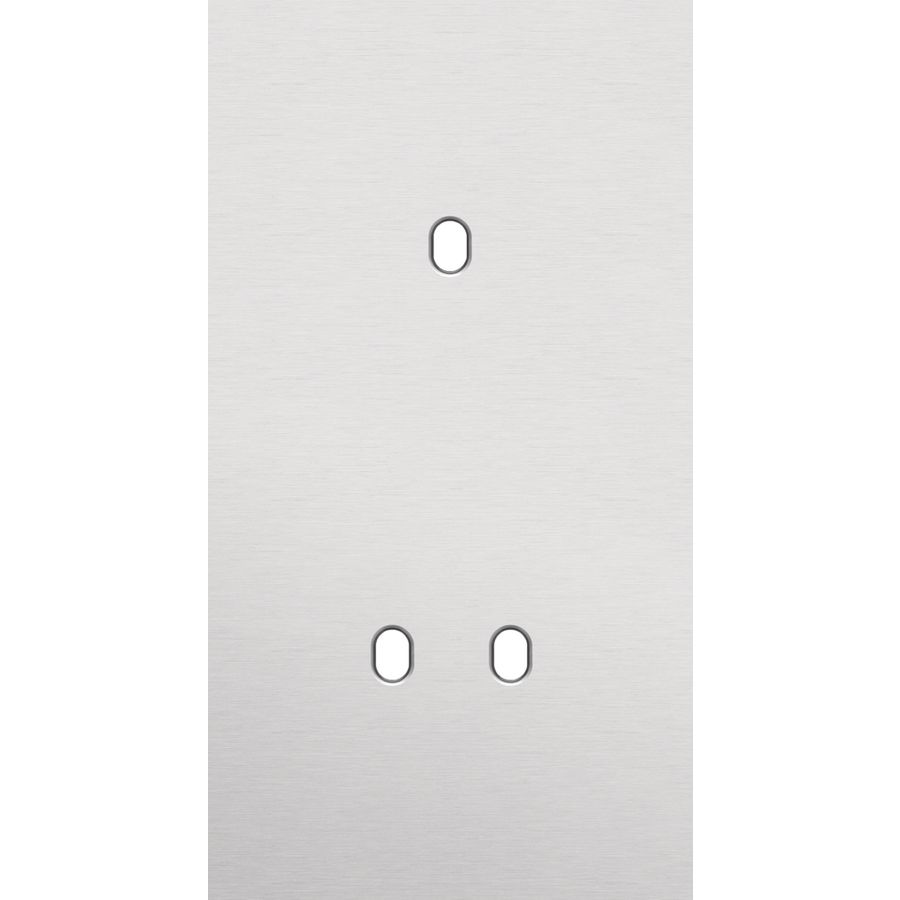 Tweevoudige afdekpl. verticaal 71mm centerafstand een enkelv