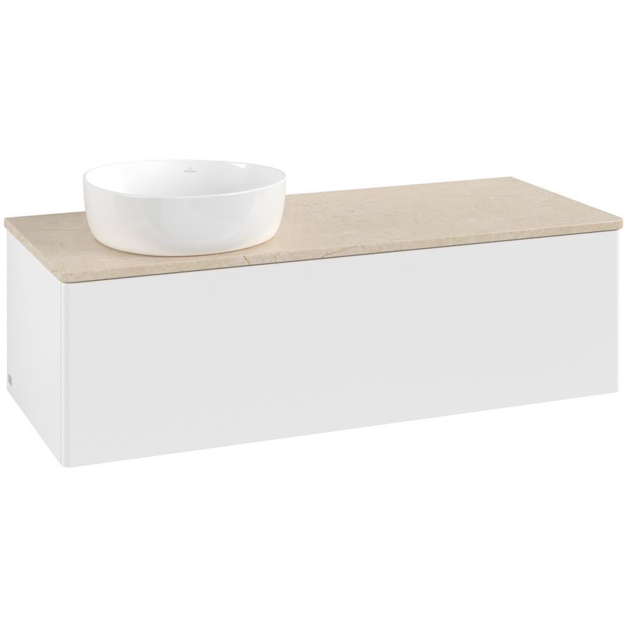 Wastafelonderkast Antao 1200x360x500mm White Matt Lacquer K33013MT