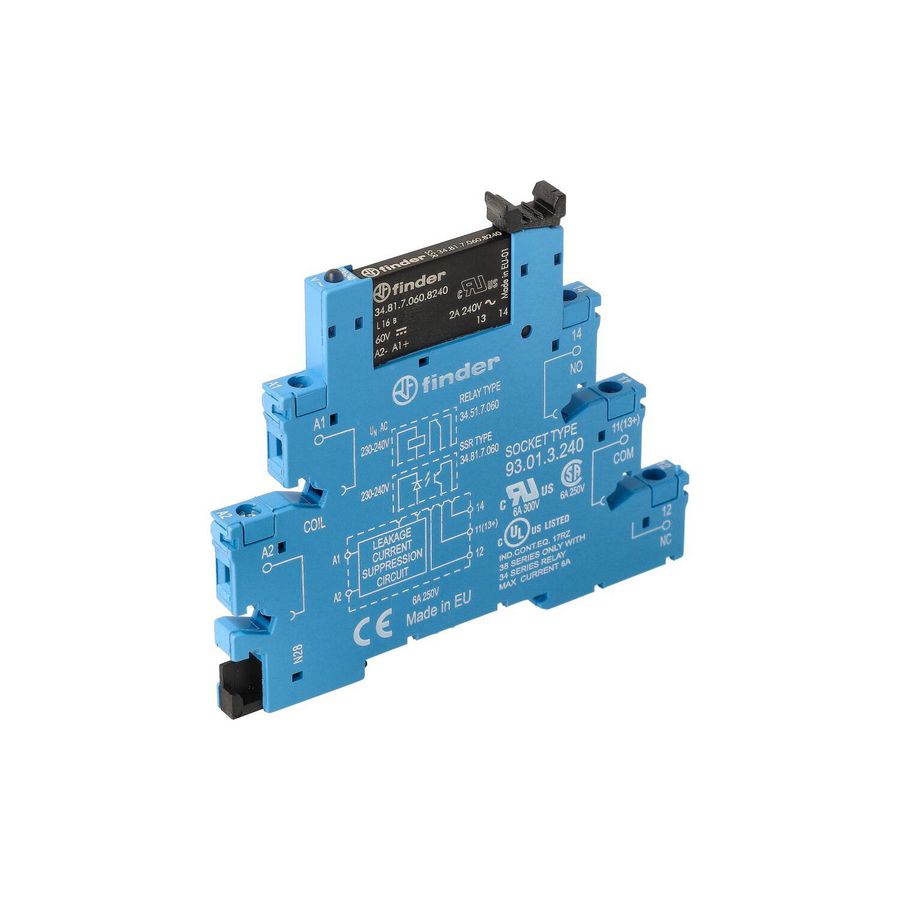 Interfacerelais 1 maakcontact 2A 230-240V AC