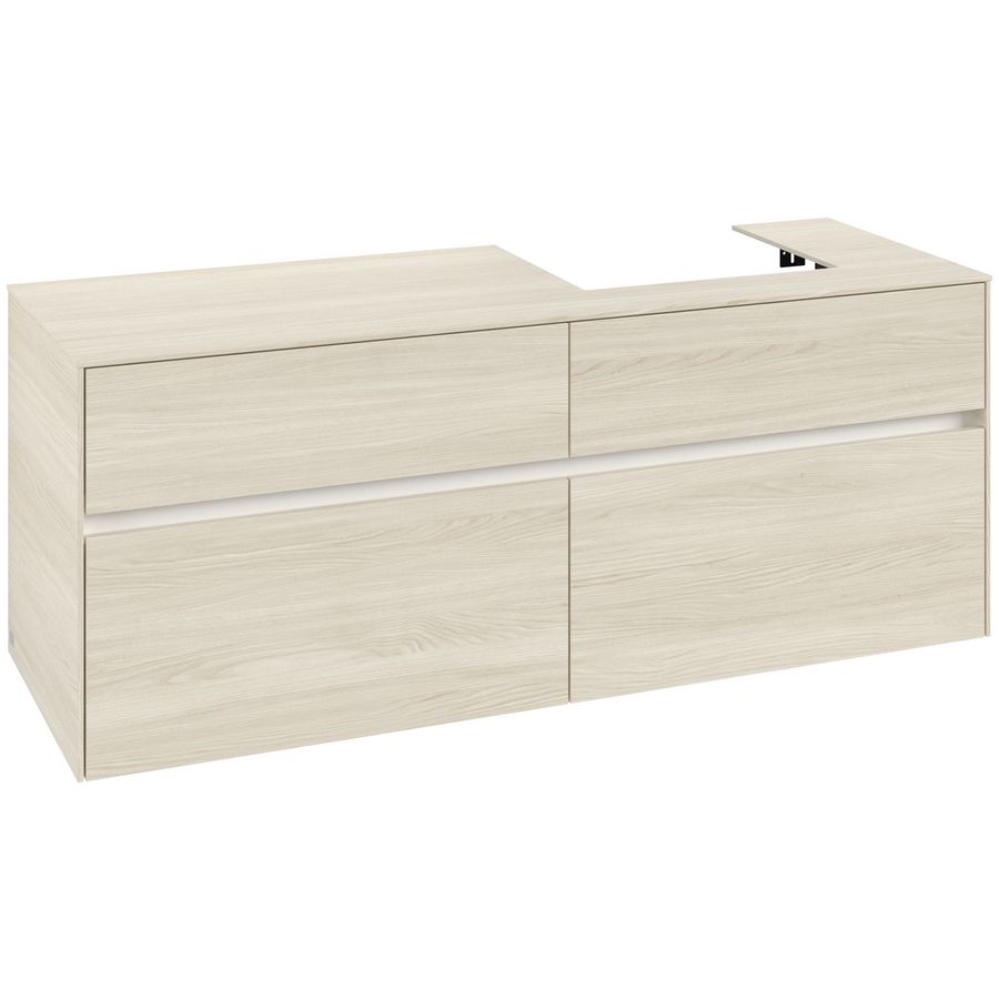 Wastafelonderkast Collaro 1400x548x500mm White Oak C07500AA
