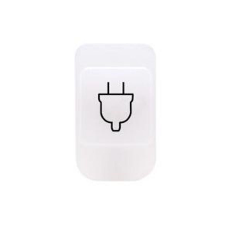 LENS MET VERLICHT SYMBOOL-contactdoos VVE=24