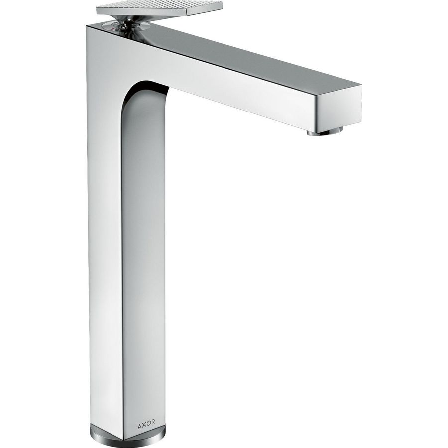 AX Citterio 1-hendel wastafelkraan 280 Rhombic Cut chroom