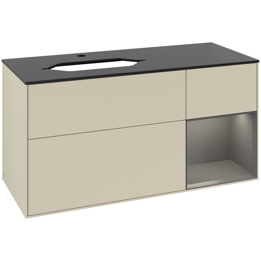 Wastafelonderkast Finion 1200x603x501mm S.Grey Matt Lacquer G282GKHJ