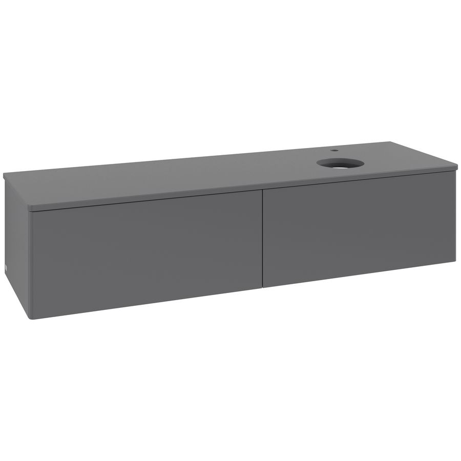 Wastafelonderkast Antao 1600x360x500mm Antr. Matt Lacquer L38050GK