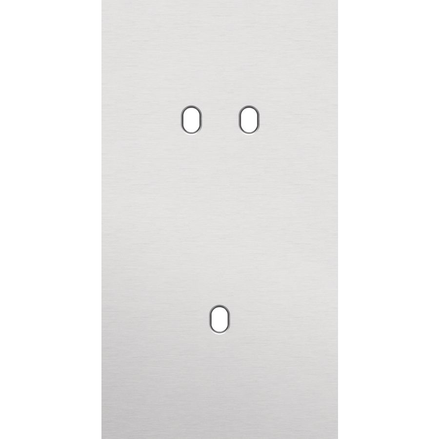 Tweevoudige afdekpl. verticaal 71mm centerafstand een tweevo