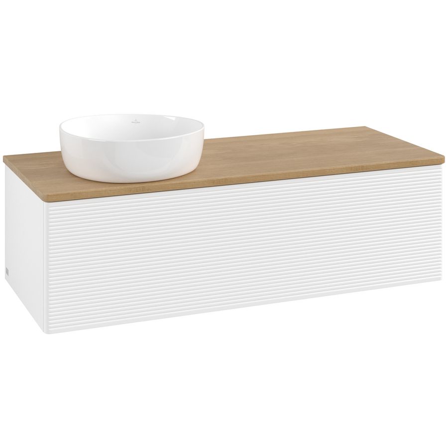 Wastafelonderkast Antao 1200x360x500mm White Matt Lacquer K33111MT