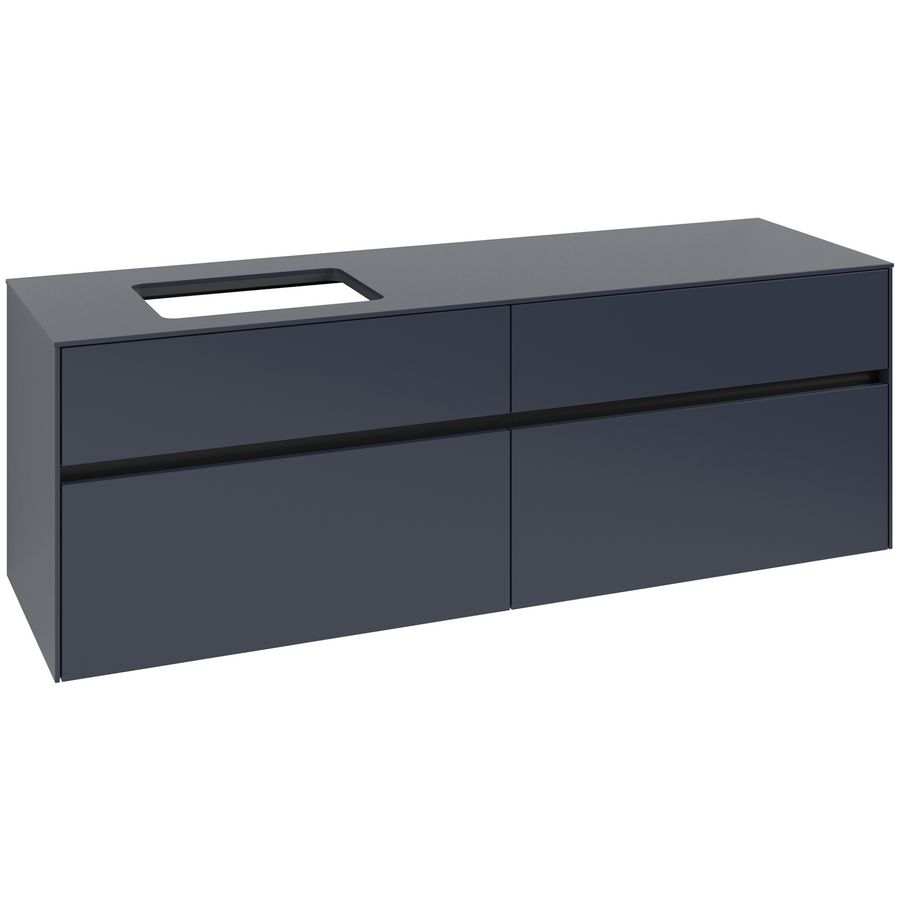 Wastafelonderkast Collaro 1600x548x500mm Marine Blue C121B0VQ