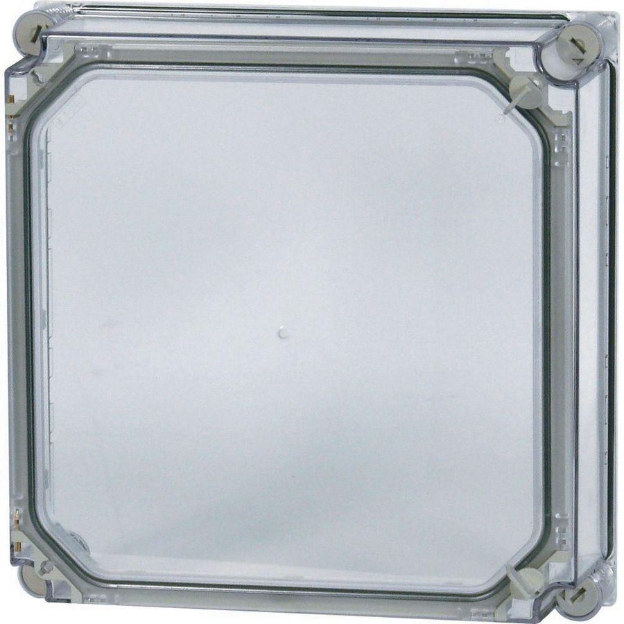 Deksel CI HxBxD=375x375x50mm met deur transparant