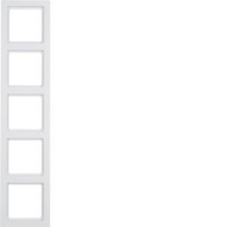 Afdekraam 5v vert. tekstveld berker Q.3 polarwit soft-finish