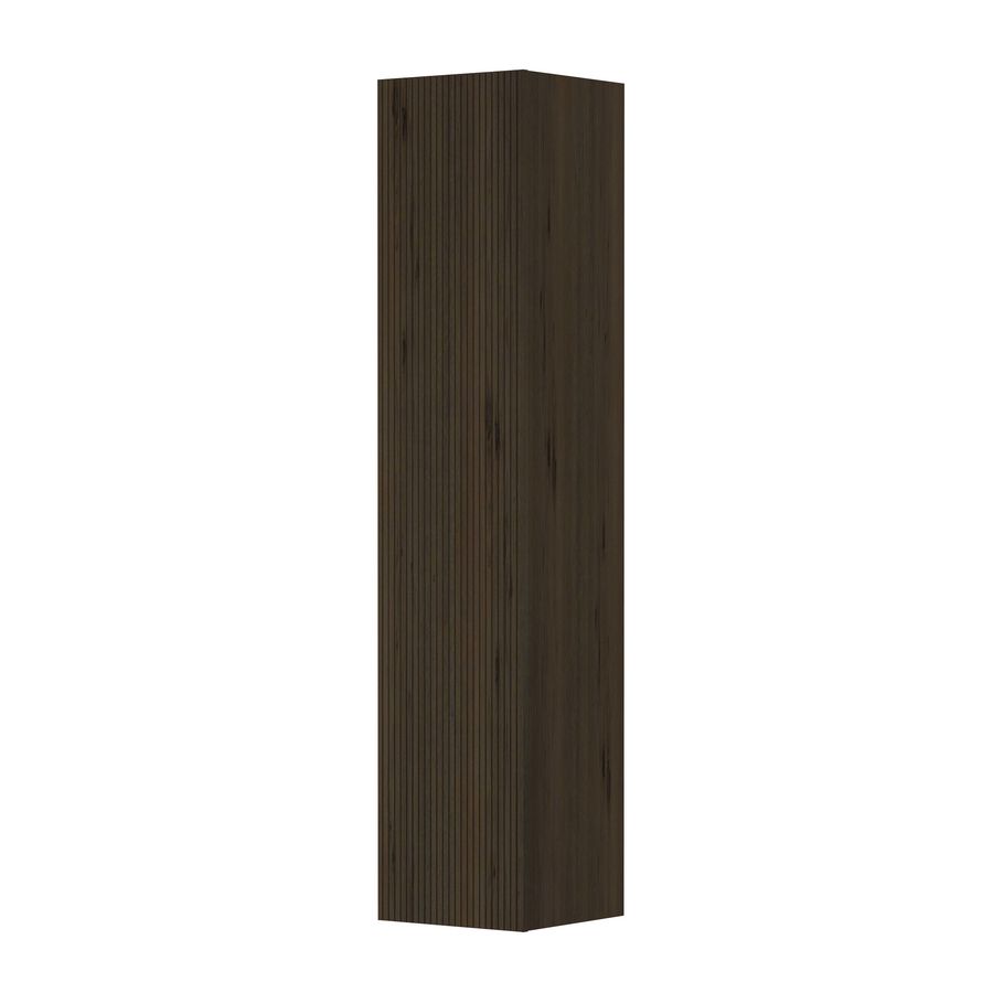 Hoge kast grls. VE gefr. fineer Charcoal 360x370x1690mm