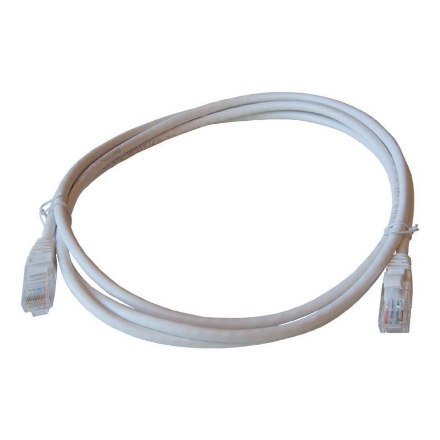 Patchkabel / netwerkkabel CAT5e UTP PVC molded wit 2.0meter