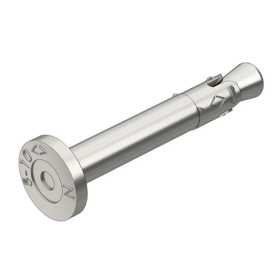 Nagelanker N-K met nagelkop 6x44mm rvs blank VVE=50