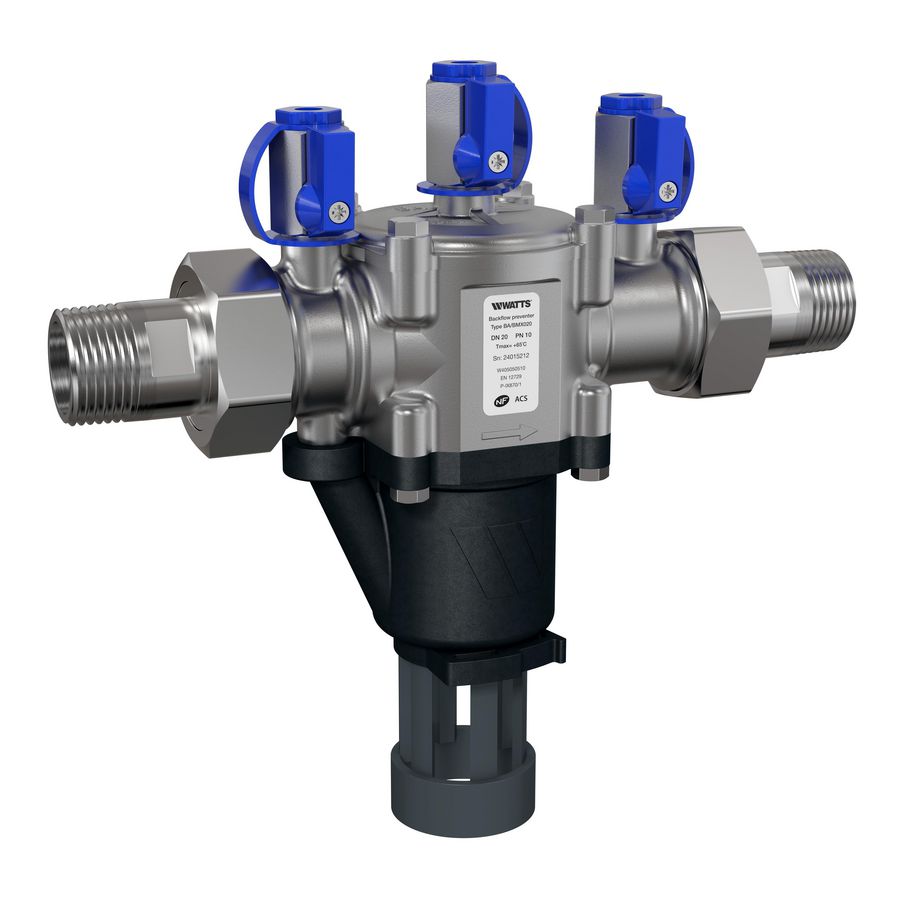 Terugstroombeveiliging BABM-X DN50 2"bt.dr. controleerbaar