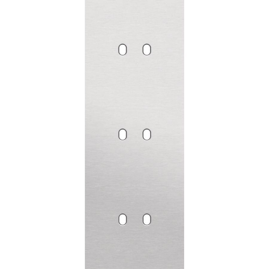 Drievoudige afdekpl. verticaal 71mm centerafstand drie tweev