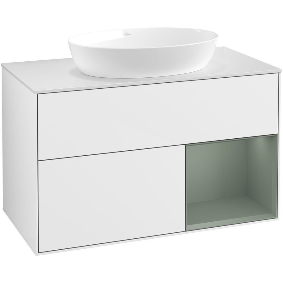 Wastafelonderkast Finion 1000x603x501mm G.White.L FA21GMGF