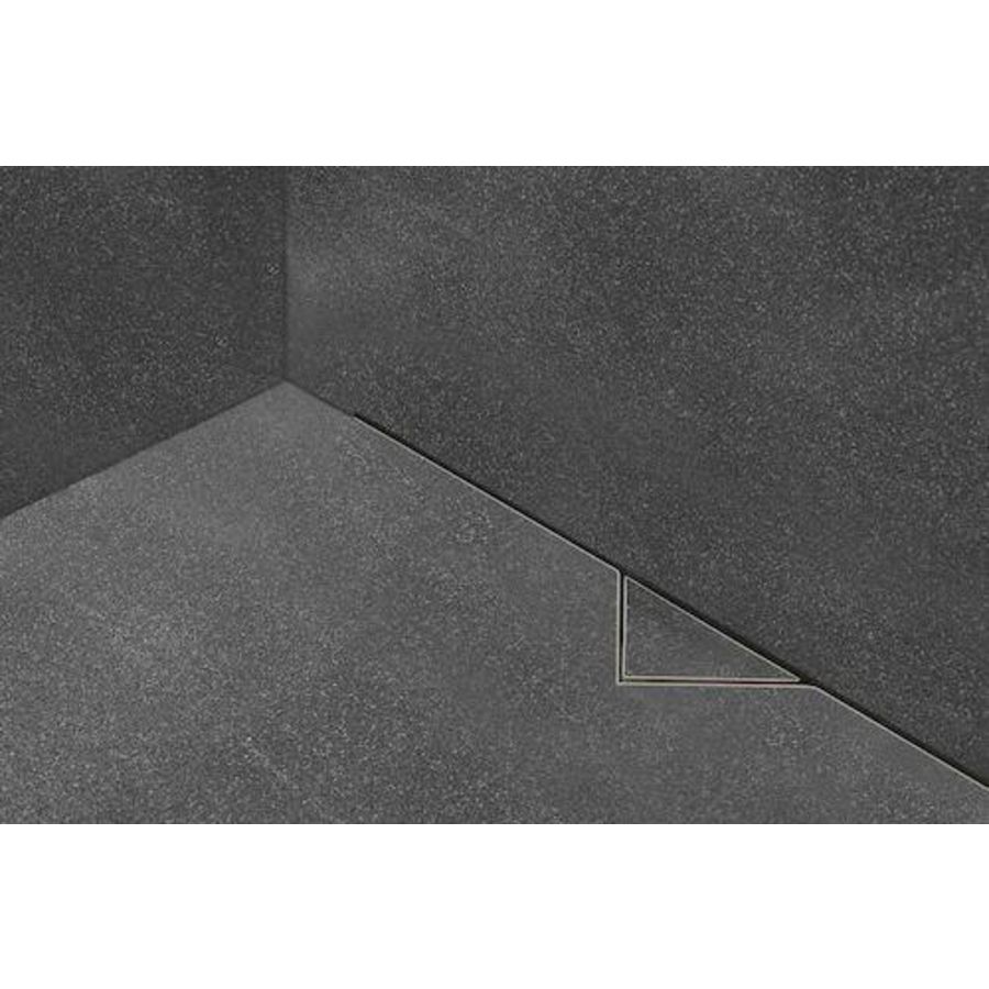 Douchegoot S-Line 1200x108mm RVS ZU. rooster verstelbaar