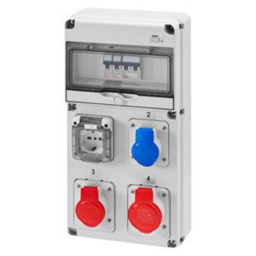 Q-DIN 10 DBO-3 IEC 309-1 CONTACTDOOS IT/DE-IP44