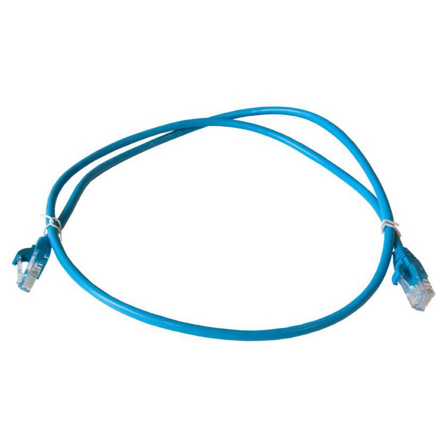 Patchkabel / netwerkkabel CAT5e UTP PVC molded blauw 1.0meter