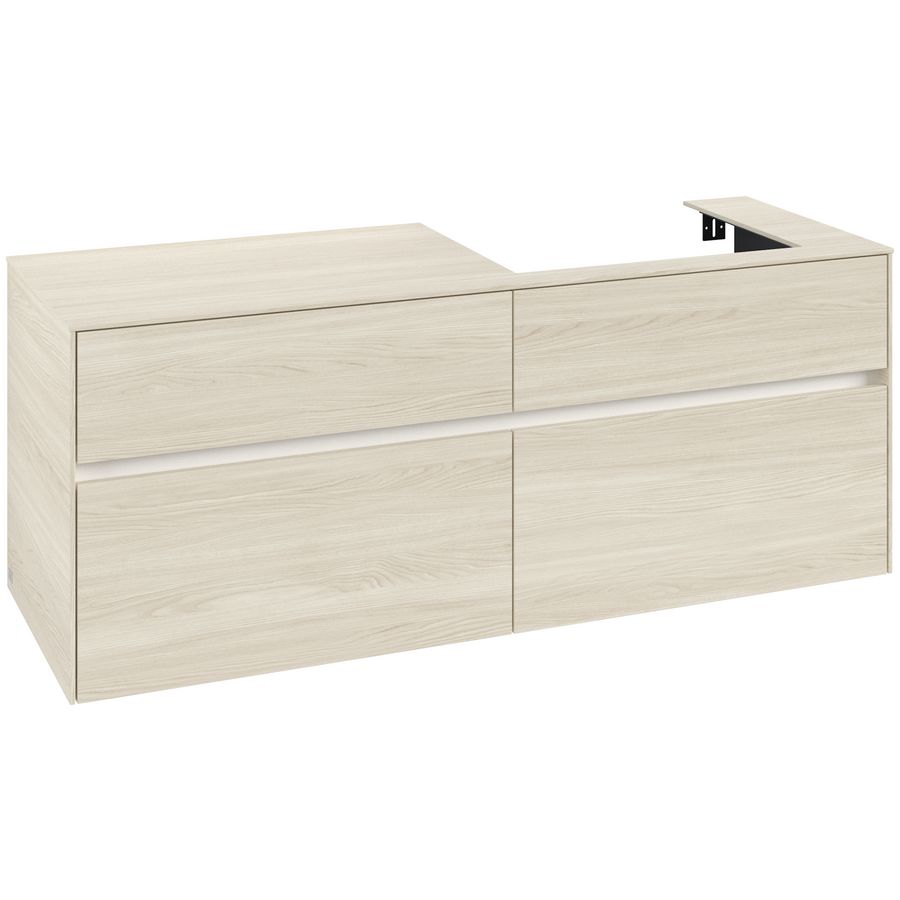 Wastafelonderkast Collaro 1400x548x500mm White Oak C08600AA