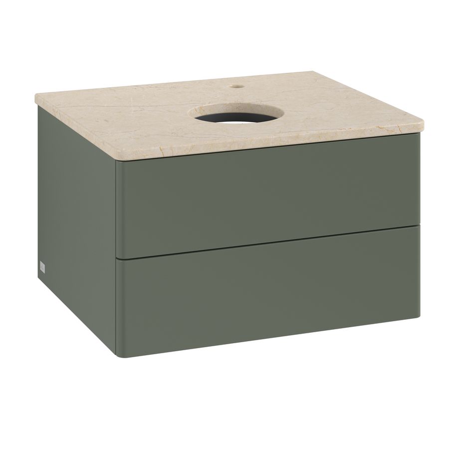 Wastafelonderkast Antao 600x360x500mm L.Green Matt Lacquer L18053HL