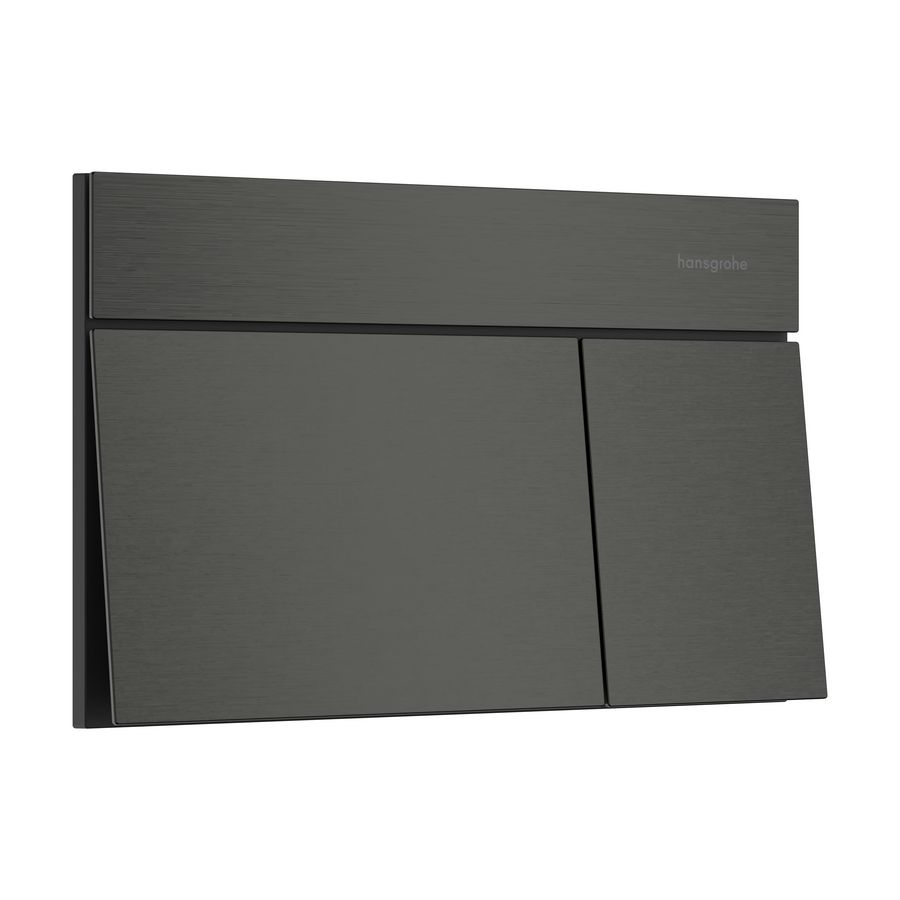 Drukplaat iFrame Element E dual flush Brushed Black Chrome