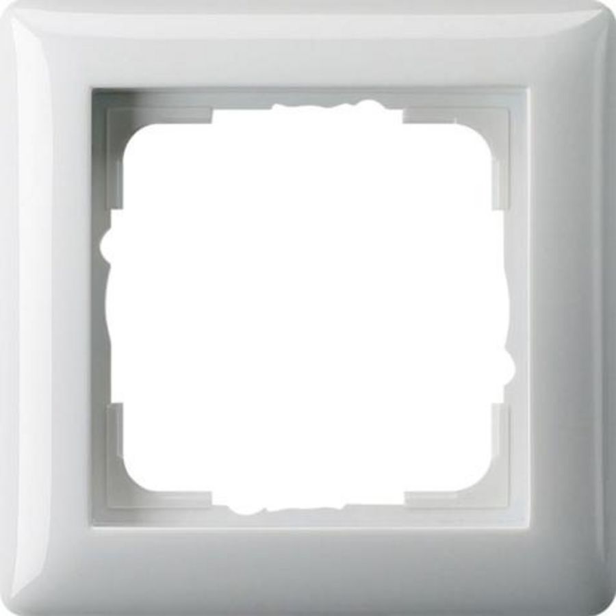 Afdekraam 1-voudig Gira Standard 55 zuiver wit