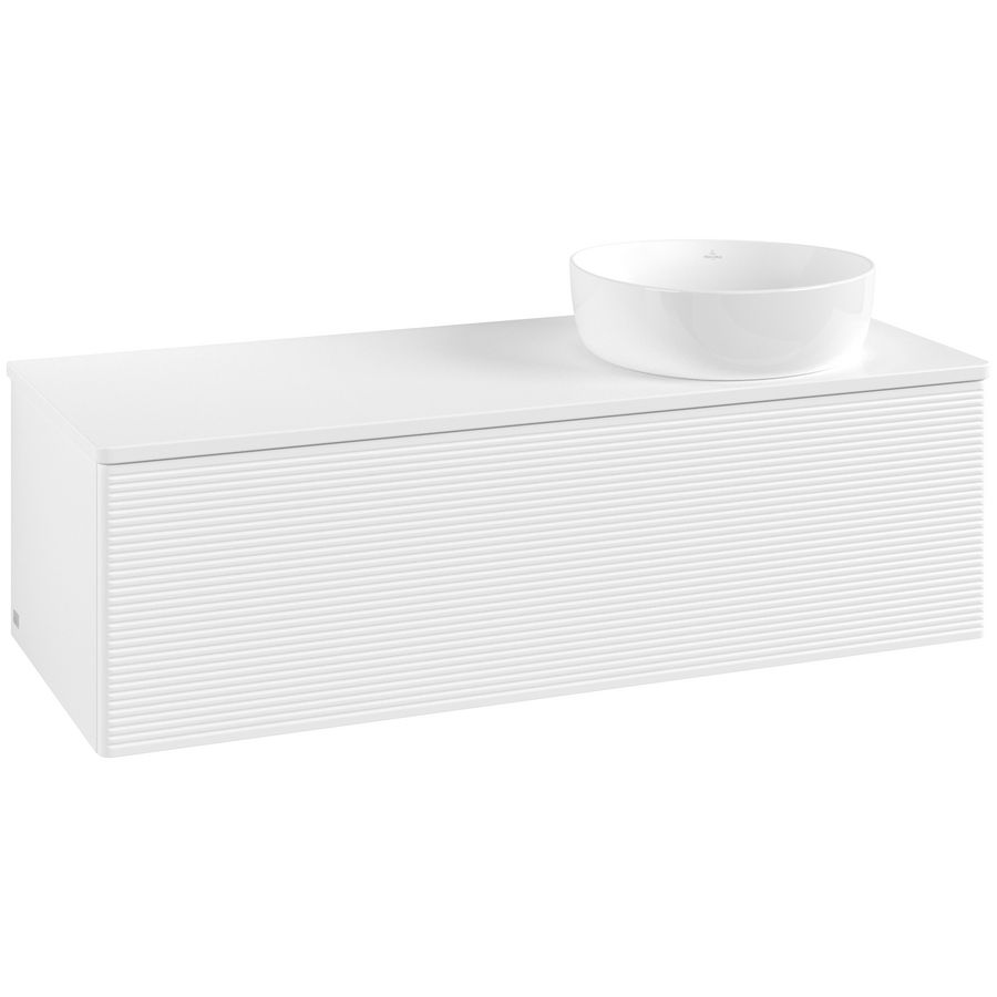 Wastafelonderkast Antao 1200x360x500mm White Matt Lacquer K34150MT