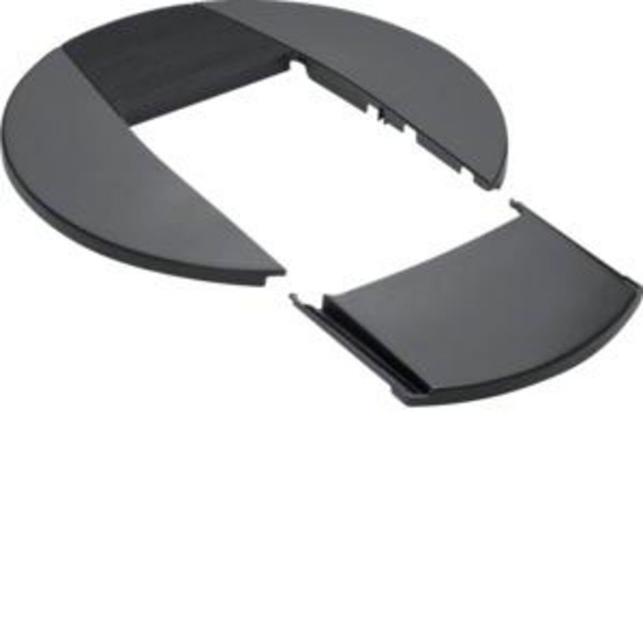 Plafondrozet voor enkele zuil 80mm DAC zwart