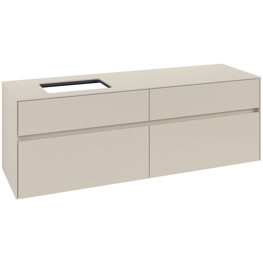 Wastafelonderkast Collaro 1600x548x500mm Cashmere Grey C12100VN