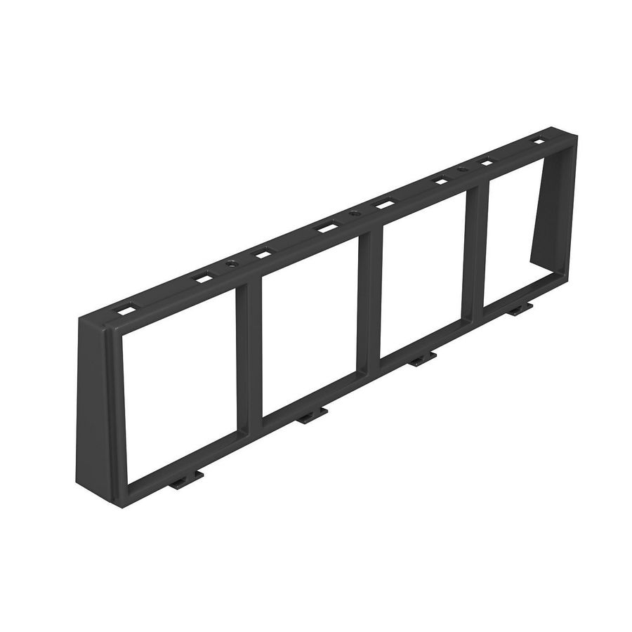Inbouwraam voor 4x1 module 45 polycarbonaat VVE=5