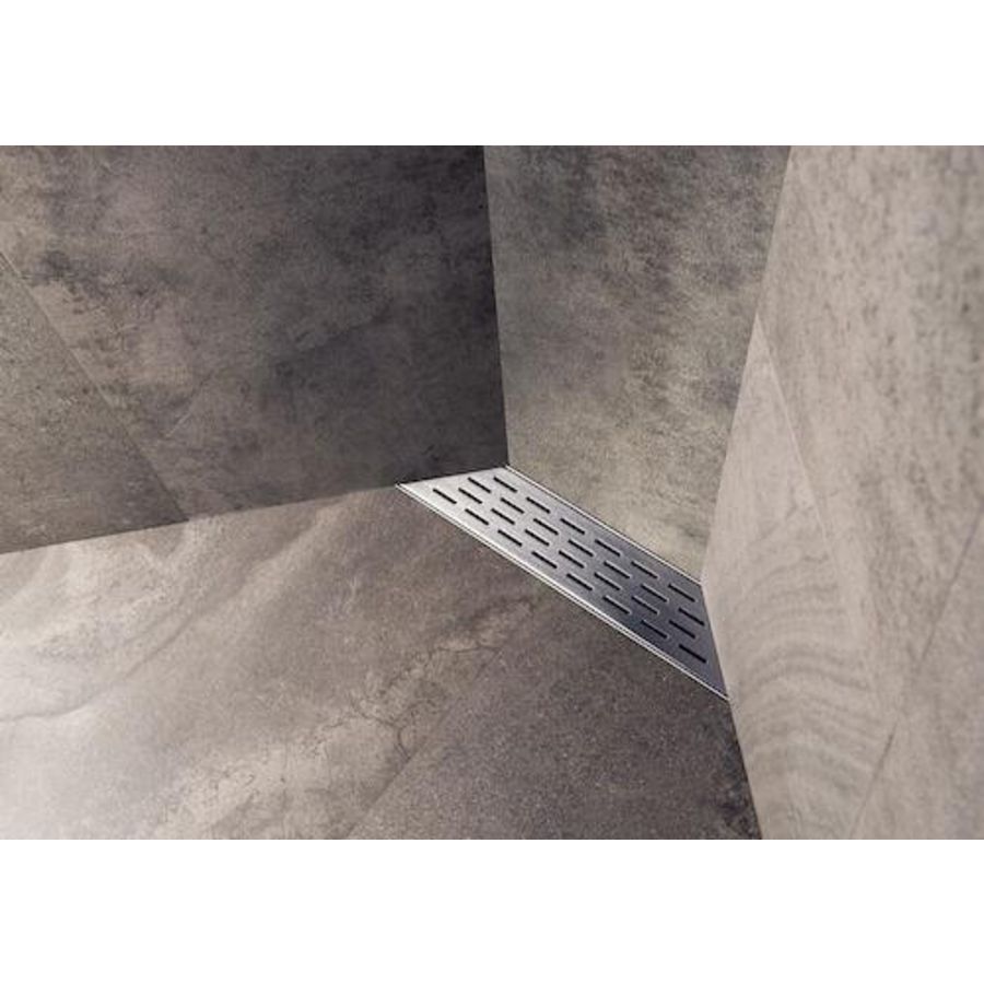 Douchegoot Multi Trapezium  485x98mm RVS ZU.