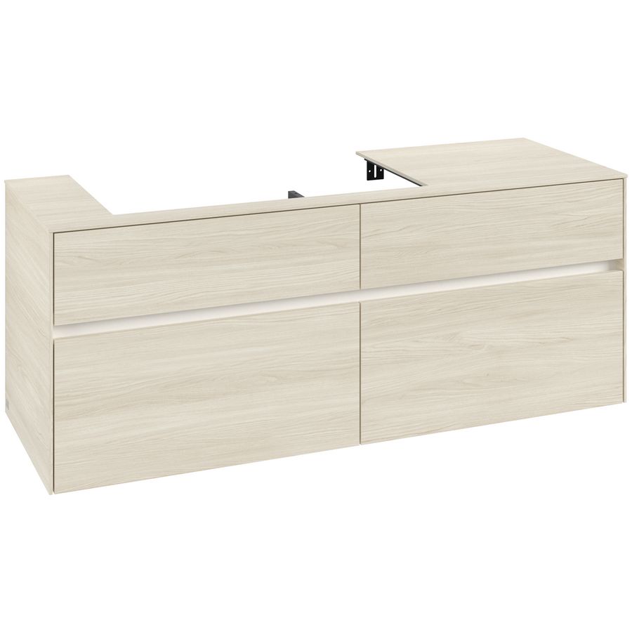 Wastafelonderkast Collaro 1400x548x500mm White Oak C089B0AA