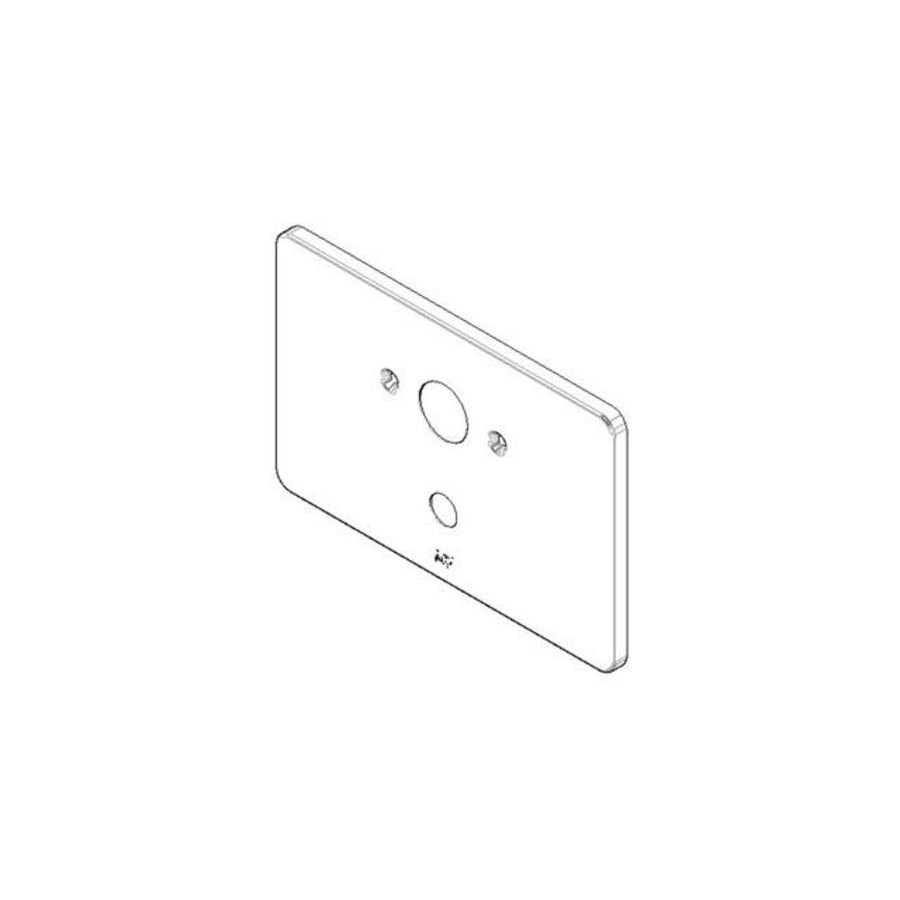 Rozet omst. 190x120x9mm chr