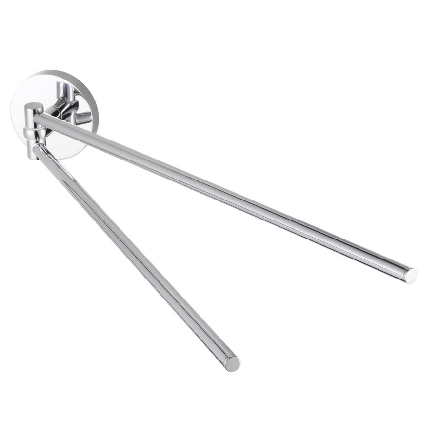 Dubbele handdoekhouder draaibaar chroom AQX PRO2000