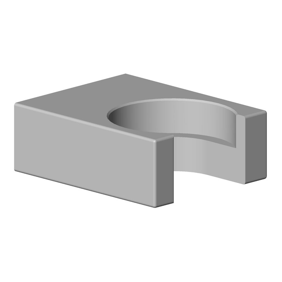 Houder Kneipp-slang 60X45X20mm-BG